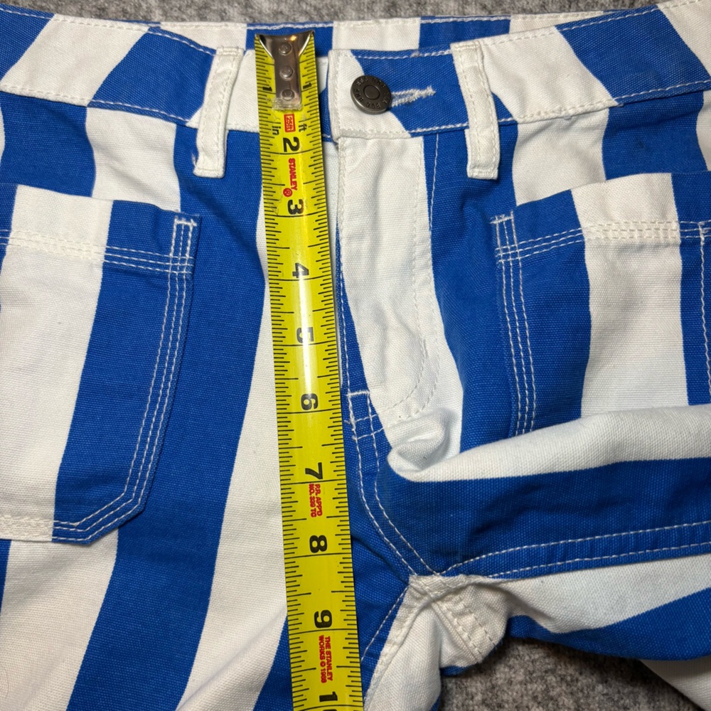 BDG Urban Outfitters Women’s Joey Straight Leg Jeans Size 24 Blue White Stripe - Picture 8 of 12